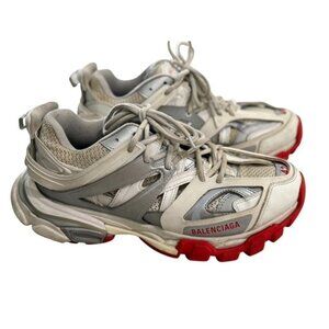 Balenciaga Track low trainers White Red Silver Sneakers 9 42 Shoes 542023